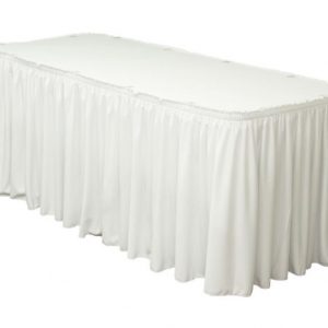 Rectangle ُُTable With Skirting(White)
